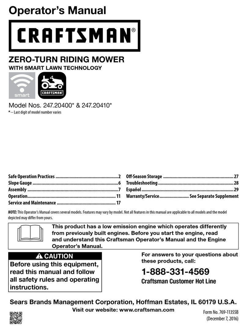 Craftsman 247.20400 series User manual