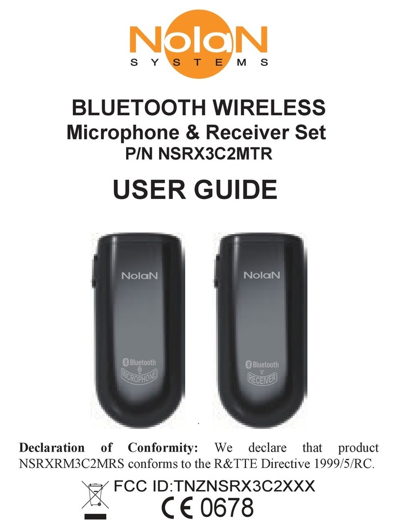 Nolan NSRX3C2MTR User manual