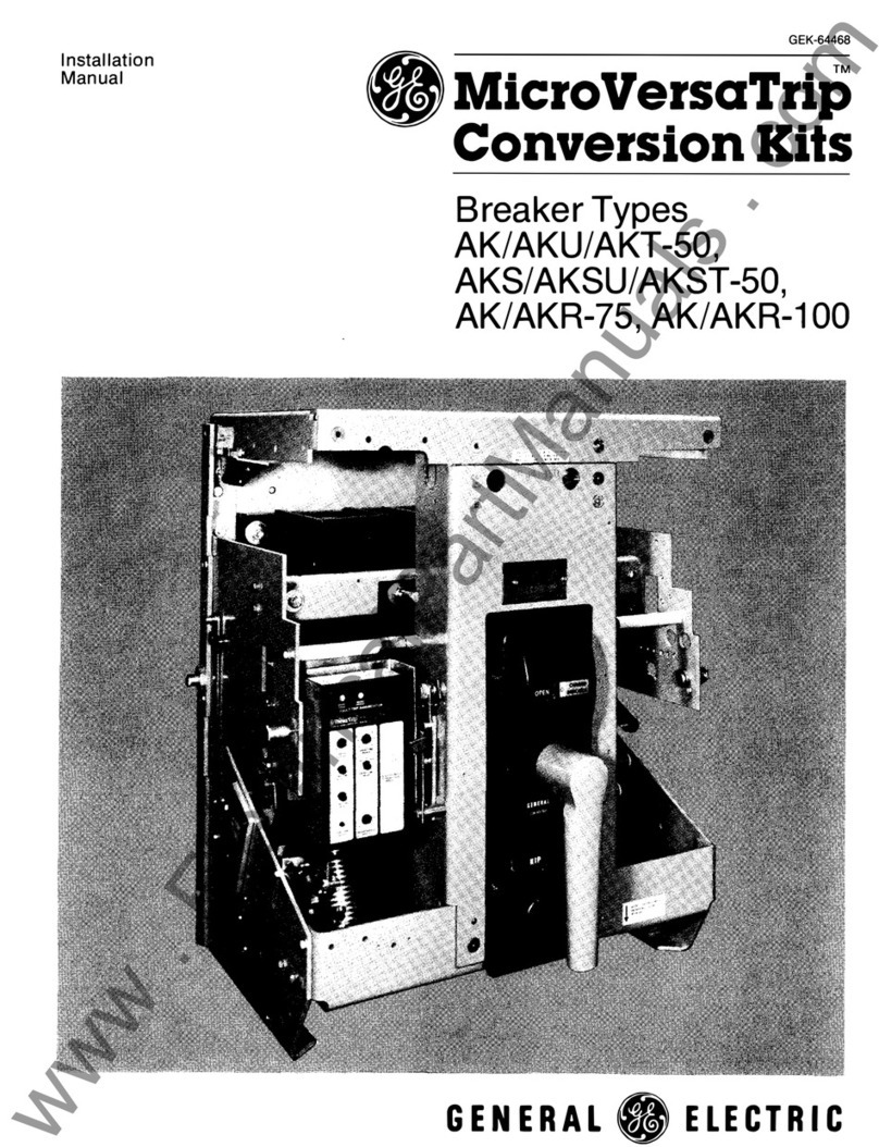 GE MicroVersaTrip AKSU-50 User manual