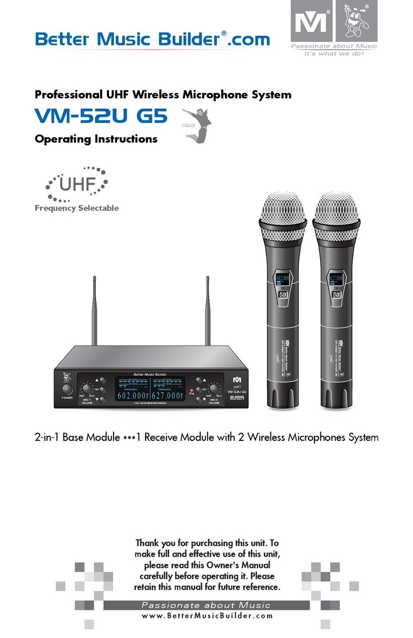 Better Music Builder VM-52U G5 User manual