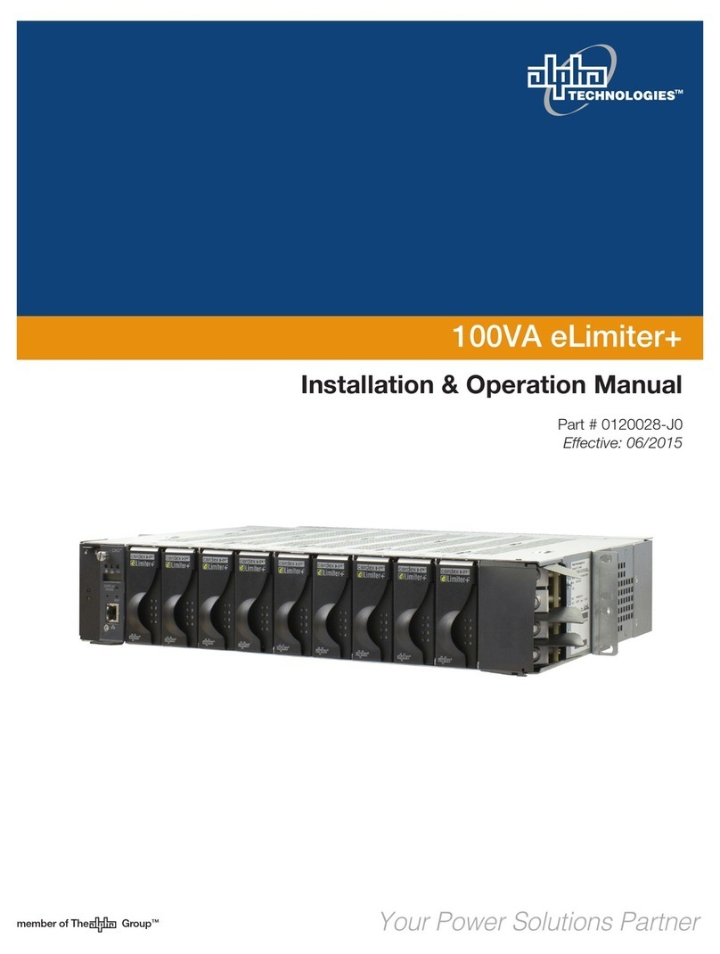 Alpha Technologies 100VA eLimiter+ User manual
