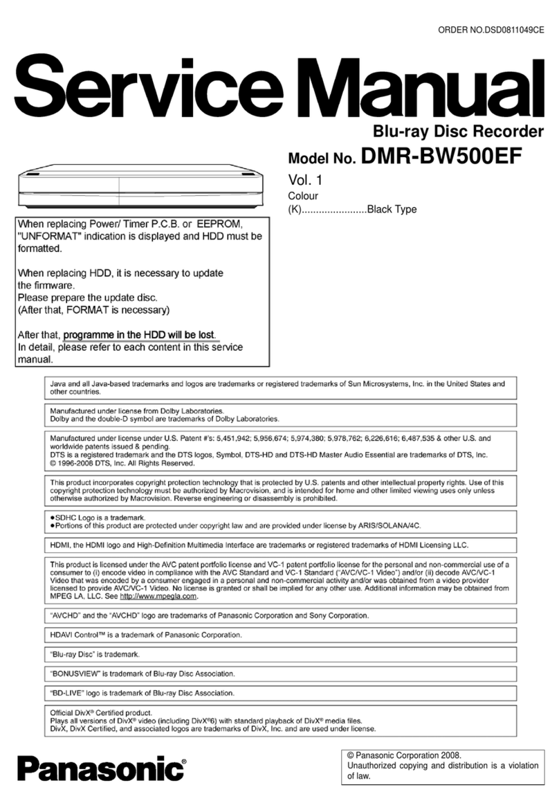 Panasonic DMR-BW500EF User manual