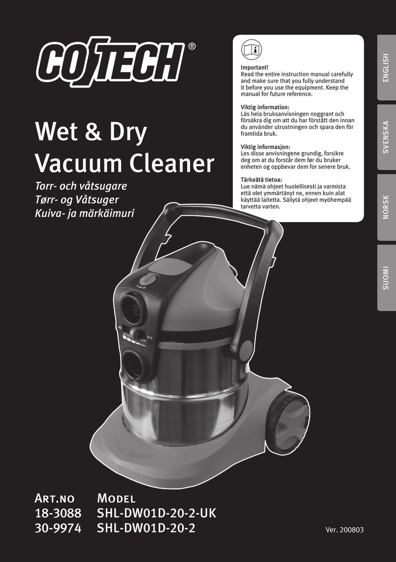 CO/Tech SHL-DW01D-20-2-UK instruction manual