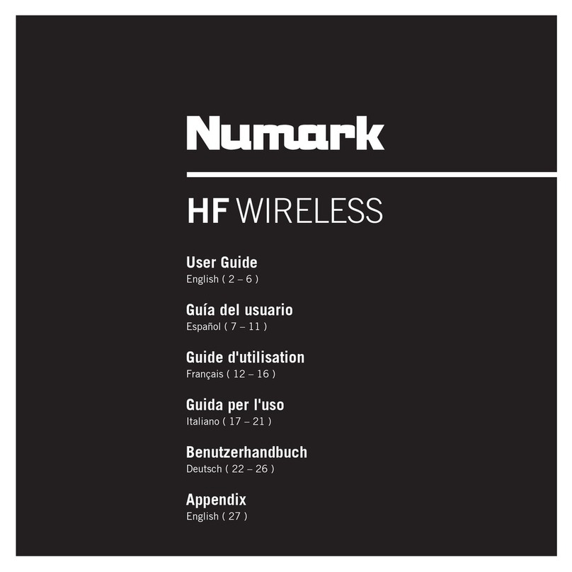 Numark HF WIRELESS user guide
