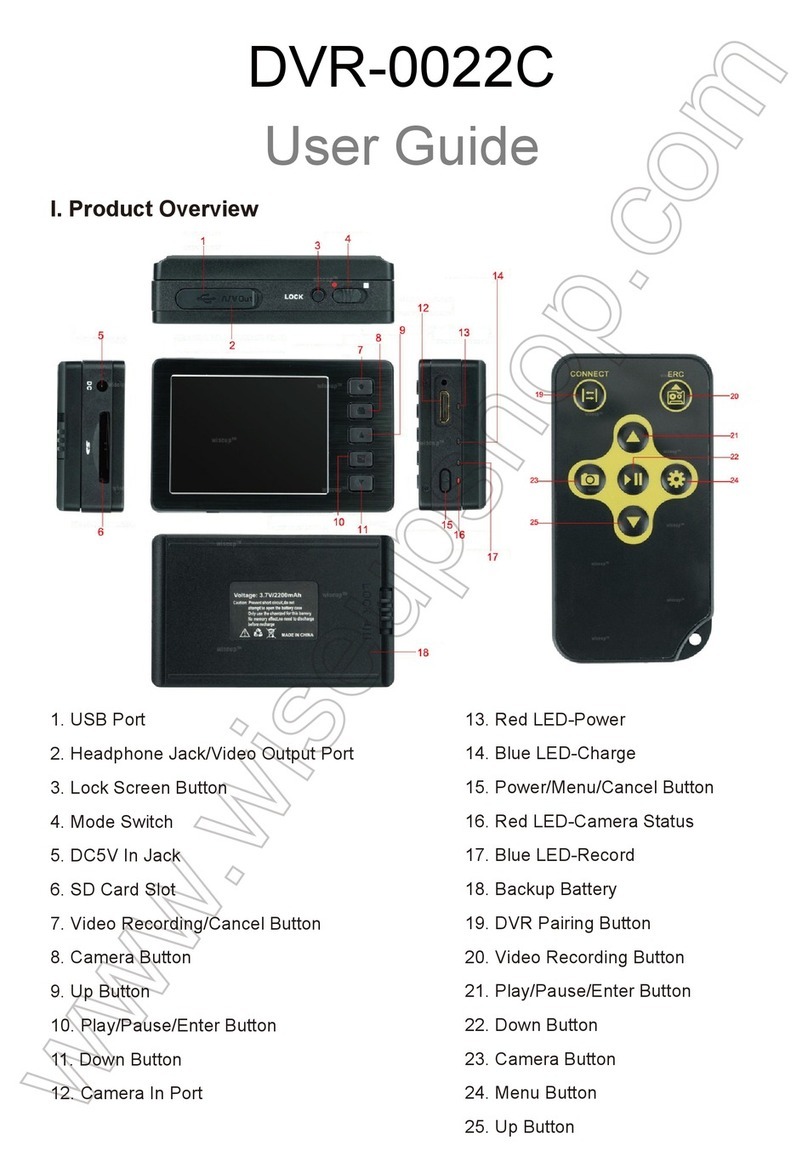 Wiseup DVR-0022C User manual
