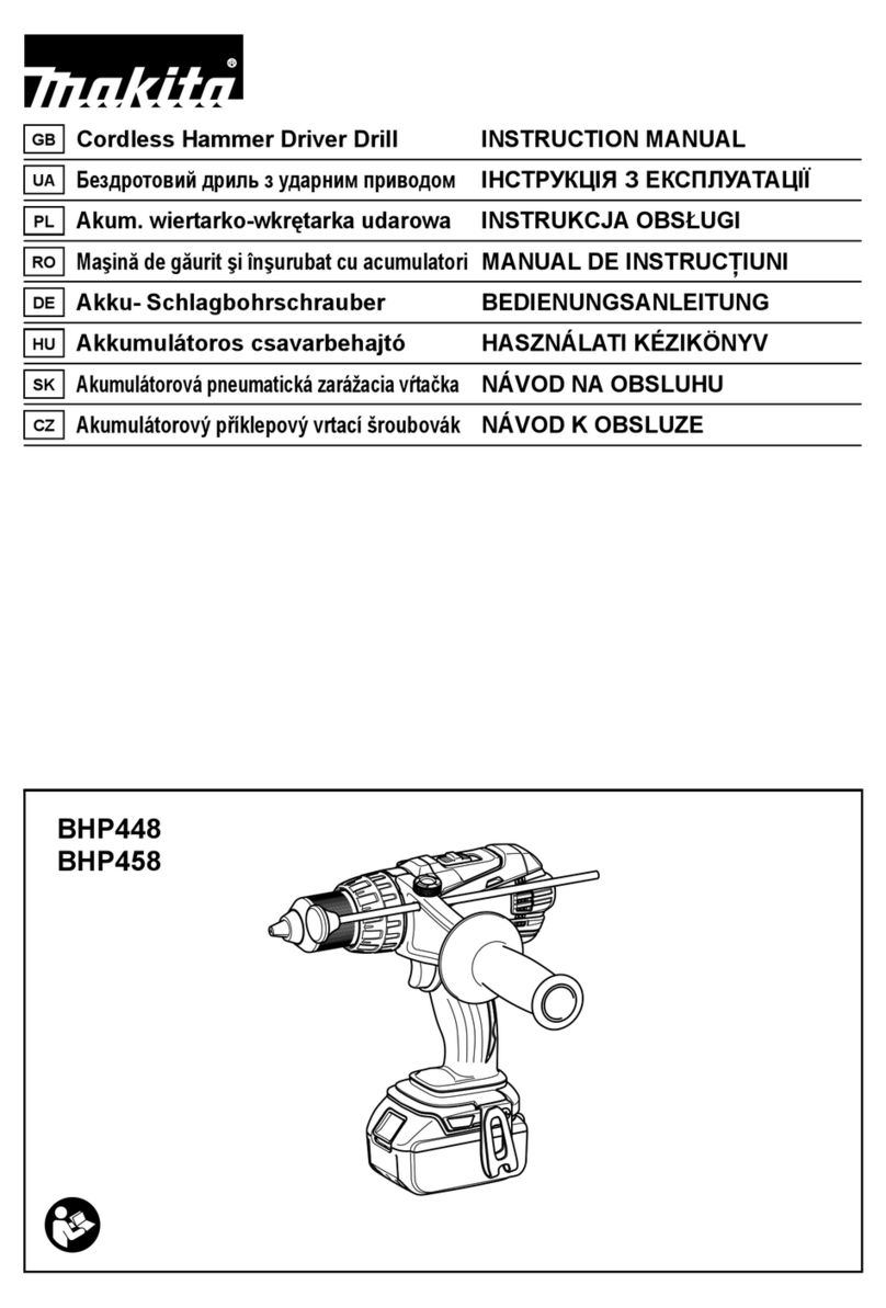 Makita BHP448 User manual Makita BHP448 User manual