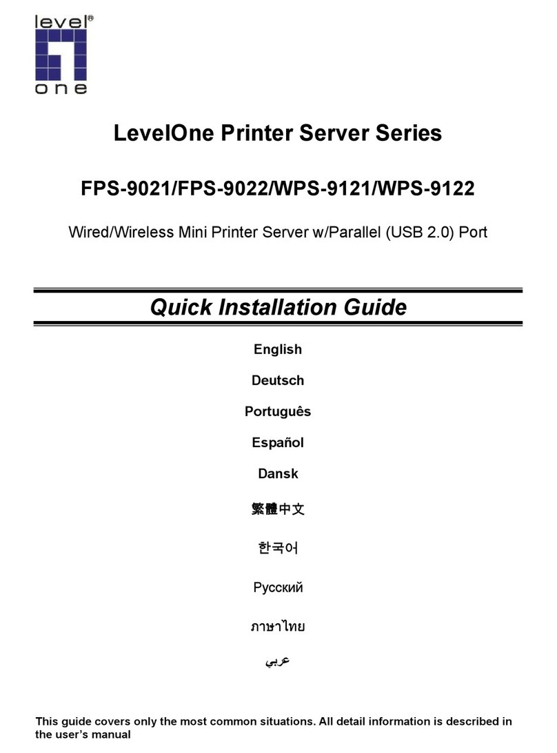 LevelOne FPS-9021 User manual