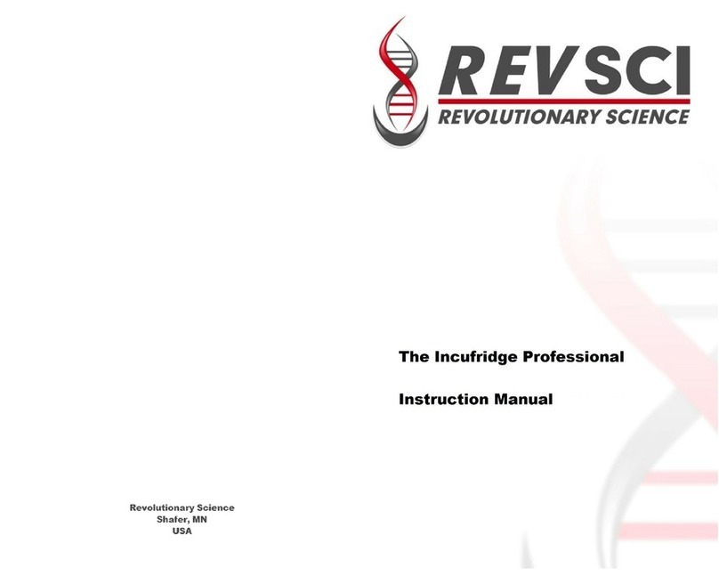 Revolutionary Science incufridge professional series instruction manual