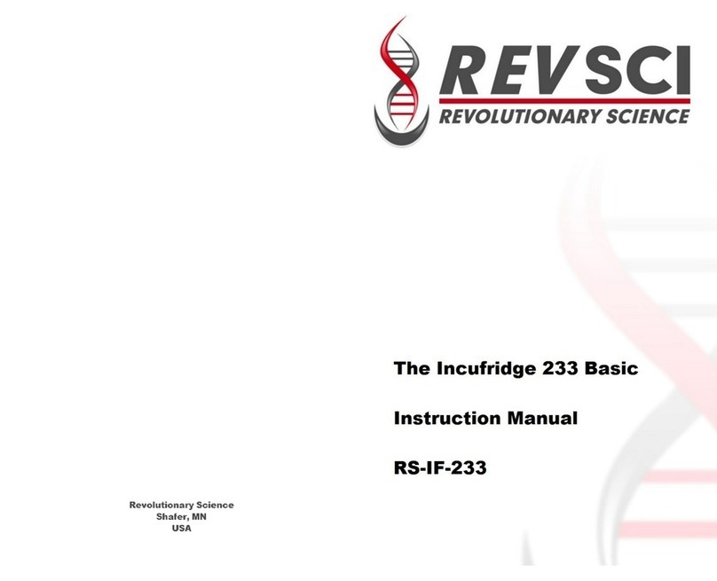 Revolutionary Science incufridge233 basic RS-IF-233 User manual