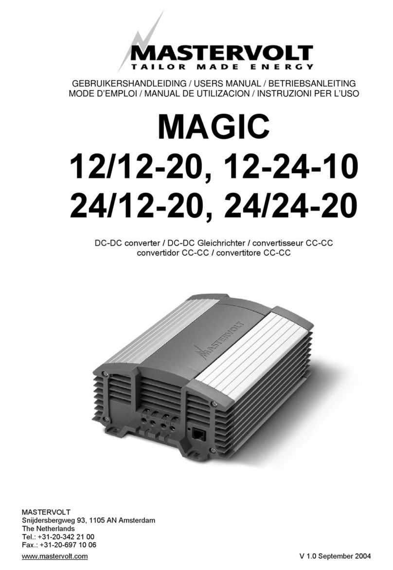 Mastervolt MAGIC 12/12-20 user manual