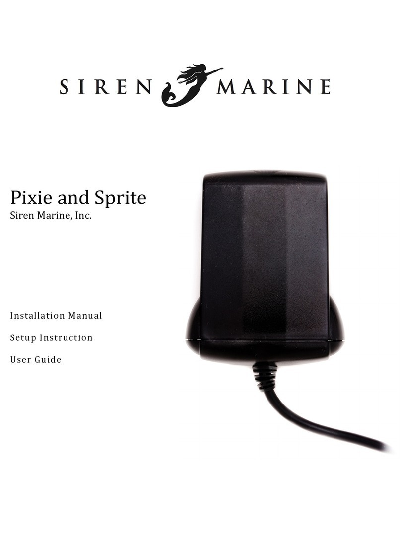 Siren Marine Pixie installation manual