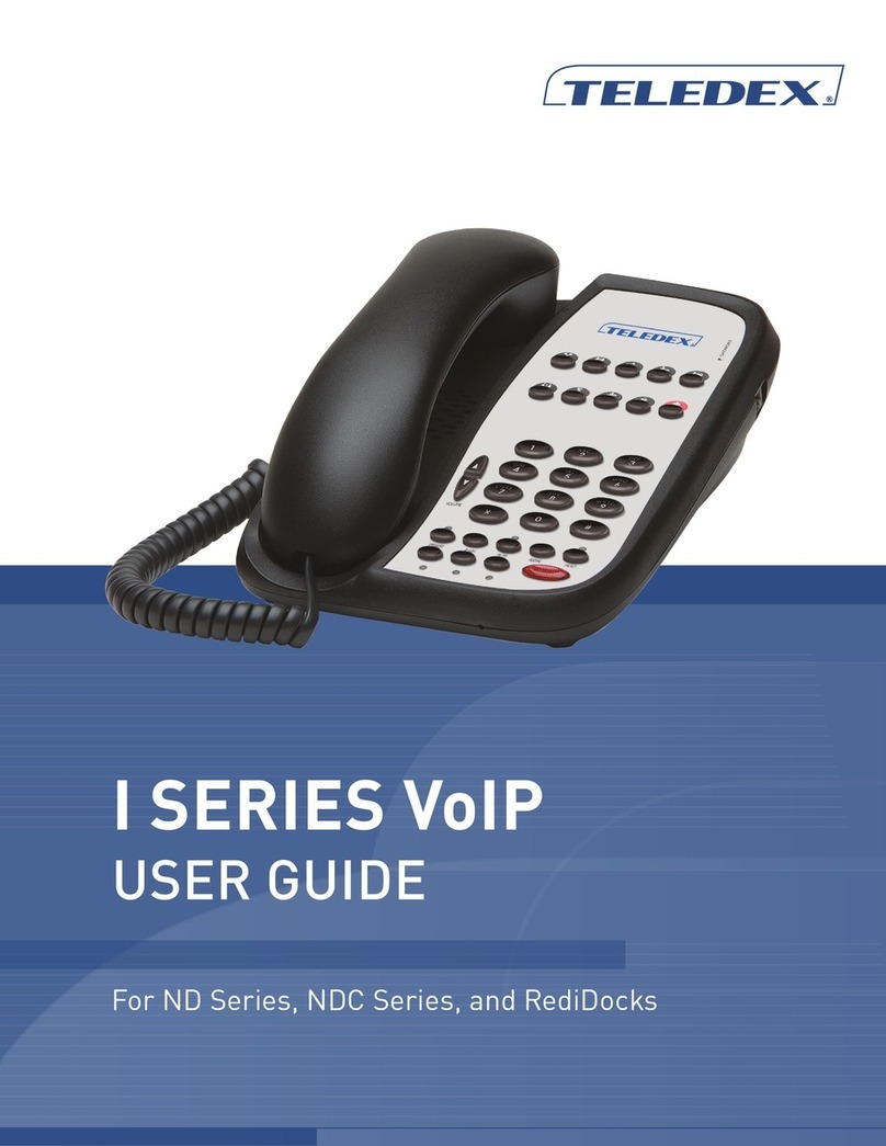 Teledex I SERIES User manual