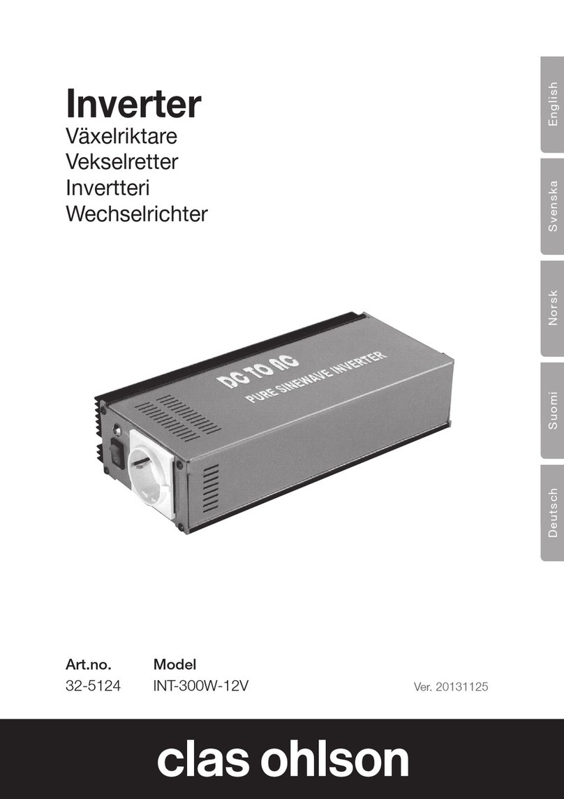 Clas Ohlson INT-300W-12V instruction manual