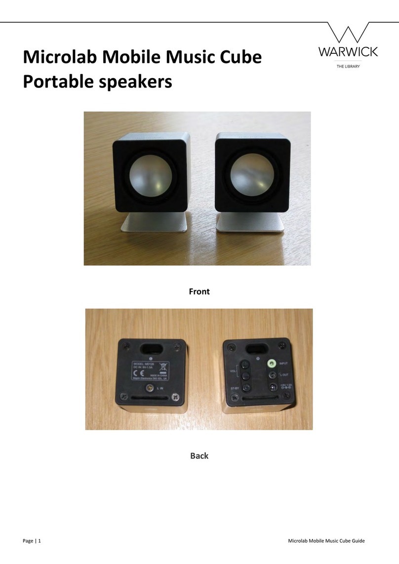 Microlab MOBILE MUSIC CUBE User manual