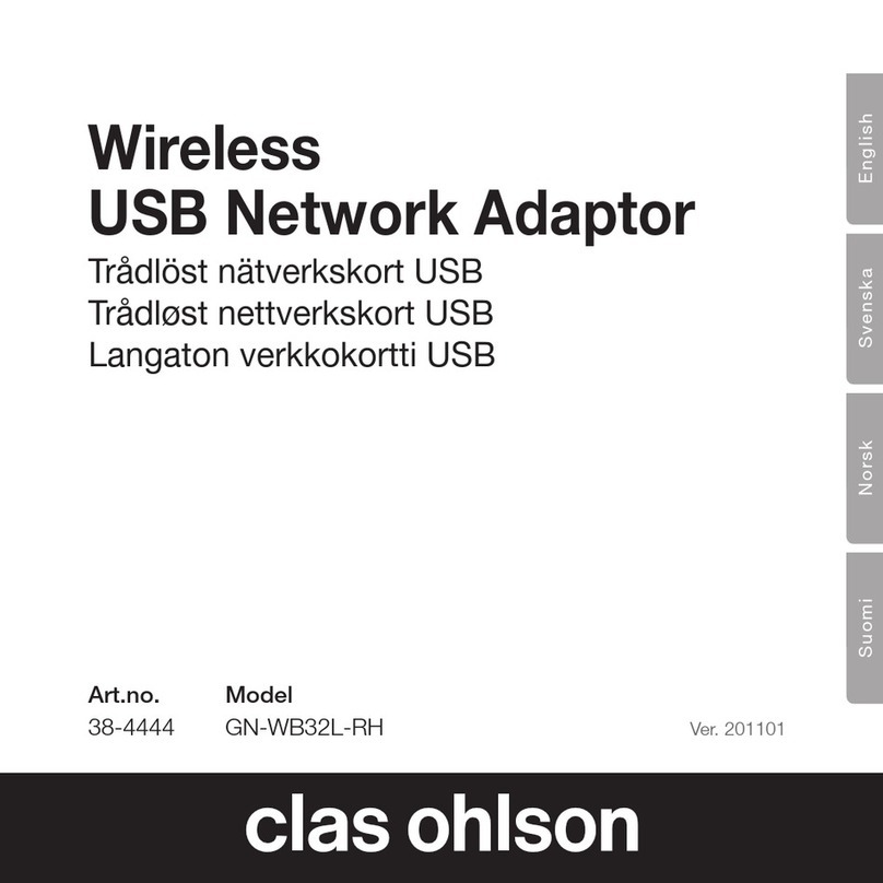 Clas Ohlson GN-WB32L-RH instruction manual Clas Ohlson GN-WB32L-RH instruction manual