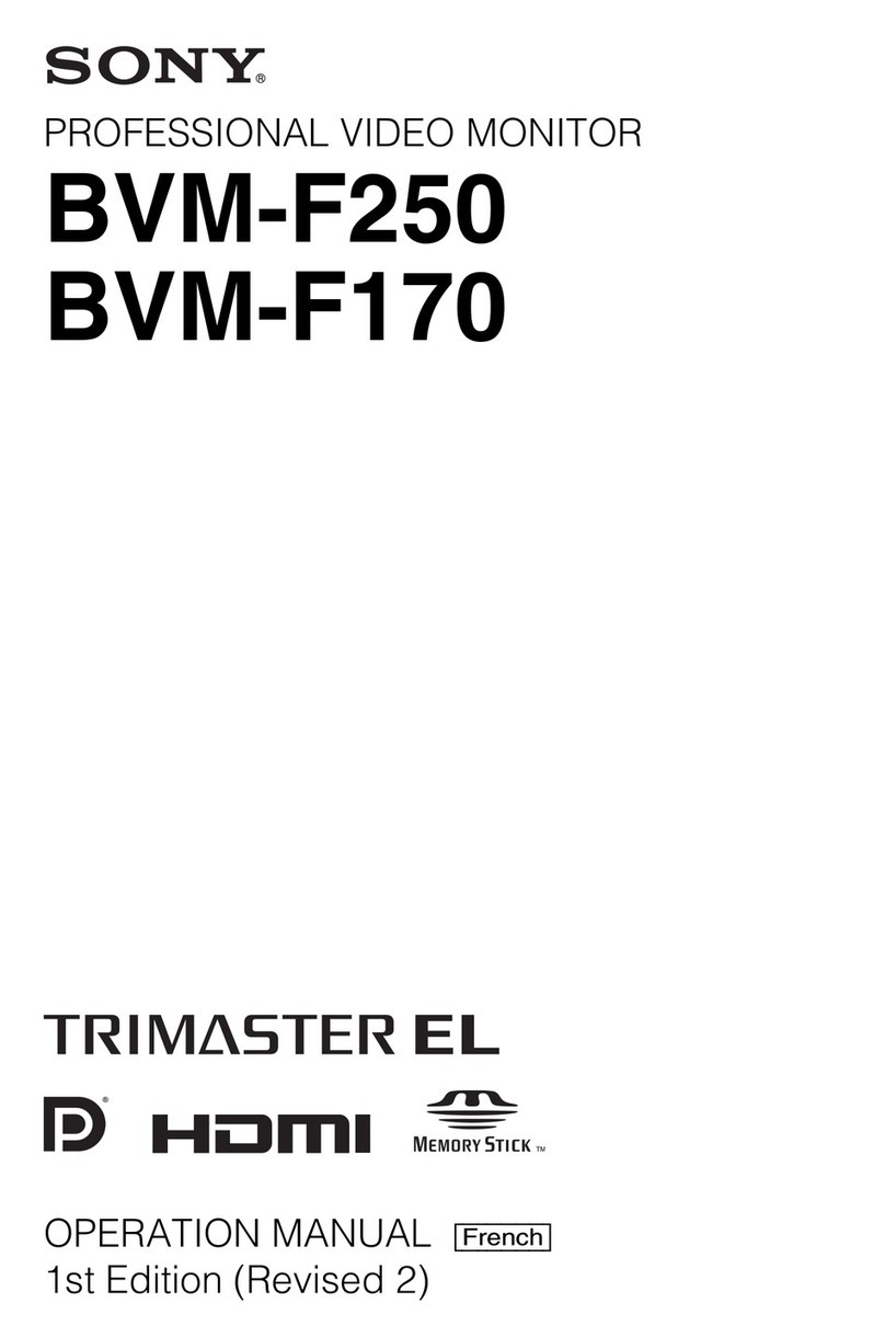 Sony BVM-F250 User manual
