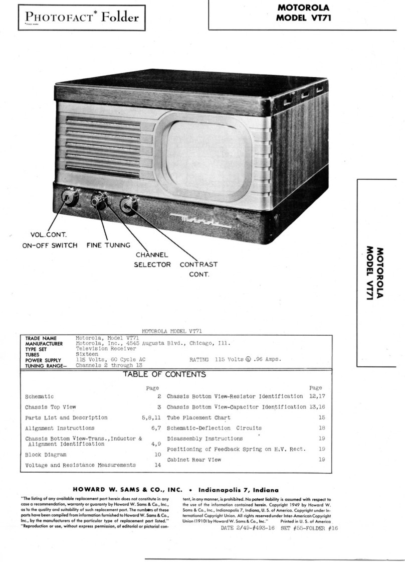 Motorola VT71 User manual