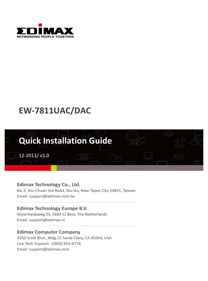 Edimax EW-7811UAC Quick installation guide