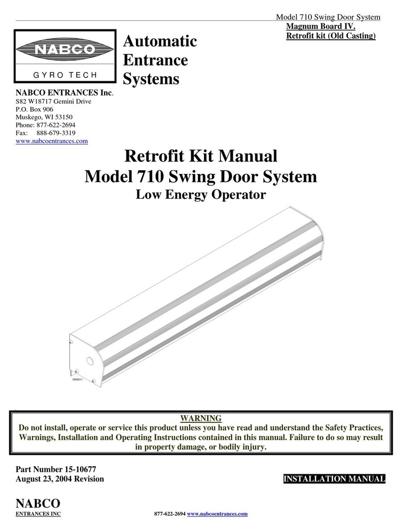 Nabco 710 User manual