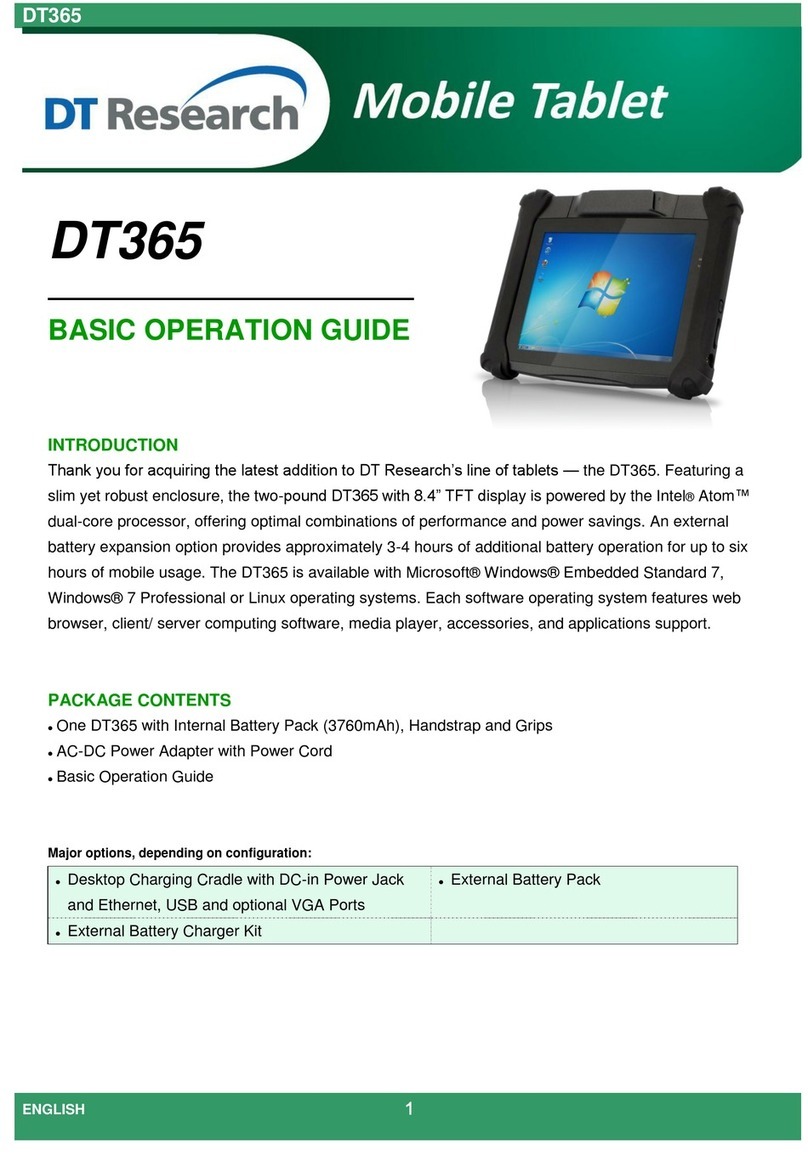 DT Research DT365 Basic operation guide