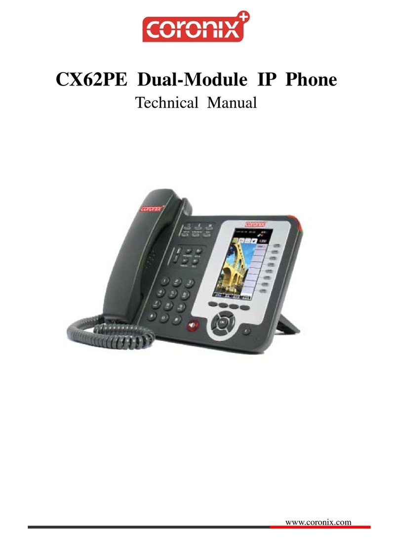 CORONIX CX62PE Technical manual