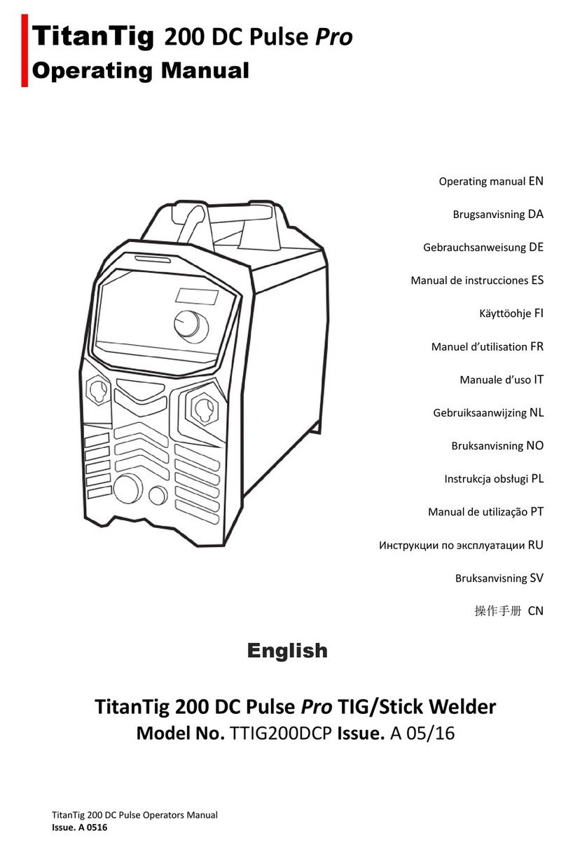 TITANTIG 200 DC PULSE PRO User manual