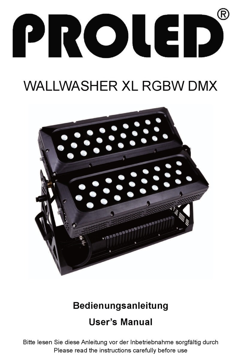 PROLED WALLWASHER XL manual PROLED WALLWASHER XL manual