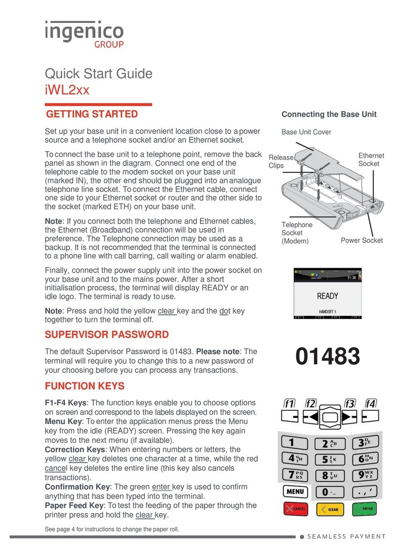 Ingenico iWL2 Series User manual