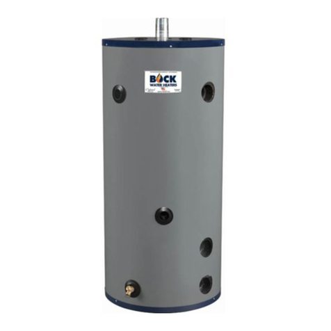 Bock Water heaters 30ST instruction manual