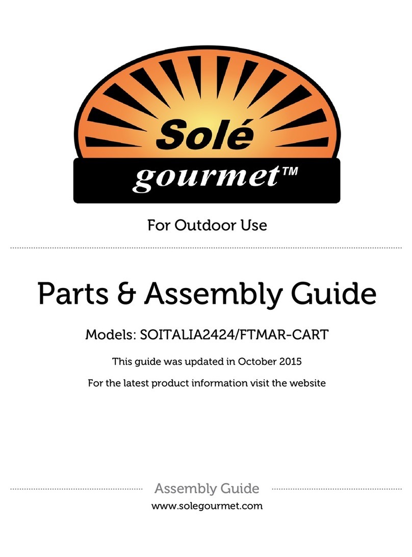 Sole Gourmet SOITALIA2424 Assembly & parts list