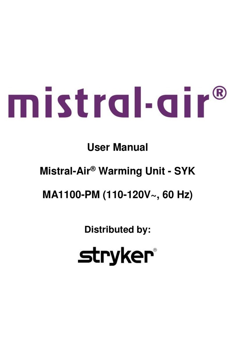 Stryker Mistral-Air Plus MA1100-PM user manual