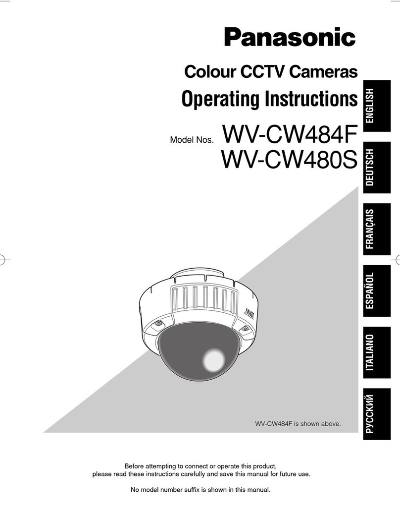 Panasonic Super Dynamic III WV-CW484F operating instructions