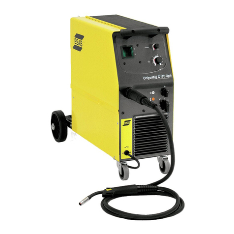 ESAB Origo Mig C170 3ph User manual