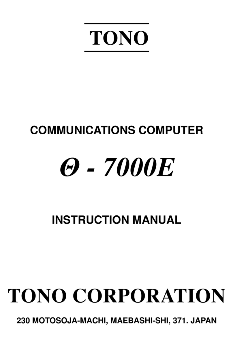 TONO THETA-7000E instruction manual