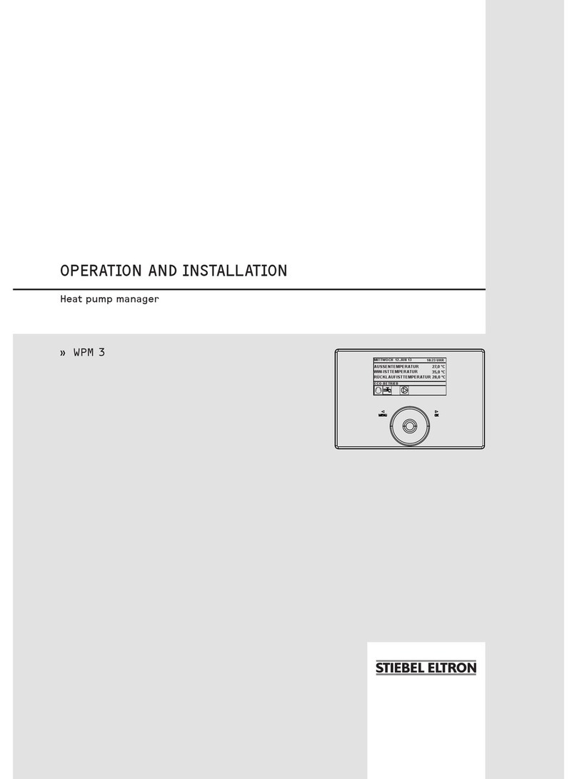 STIEBEL ELTRON WPM 3 Operation and installation