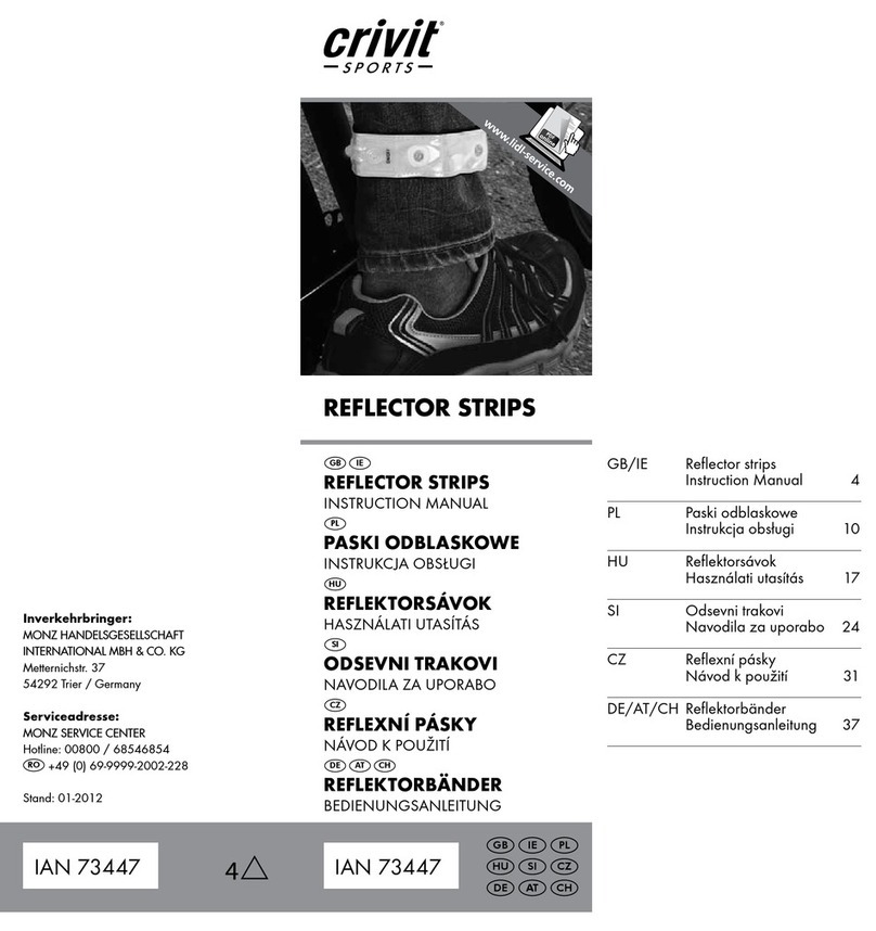 Crivit Reflector strips instruction manual