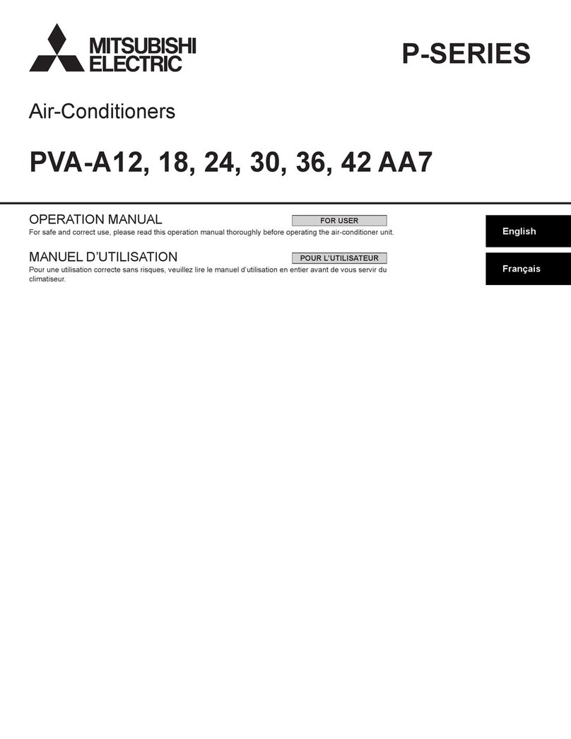 Mitsubishi Electric PVA-A12 User manual