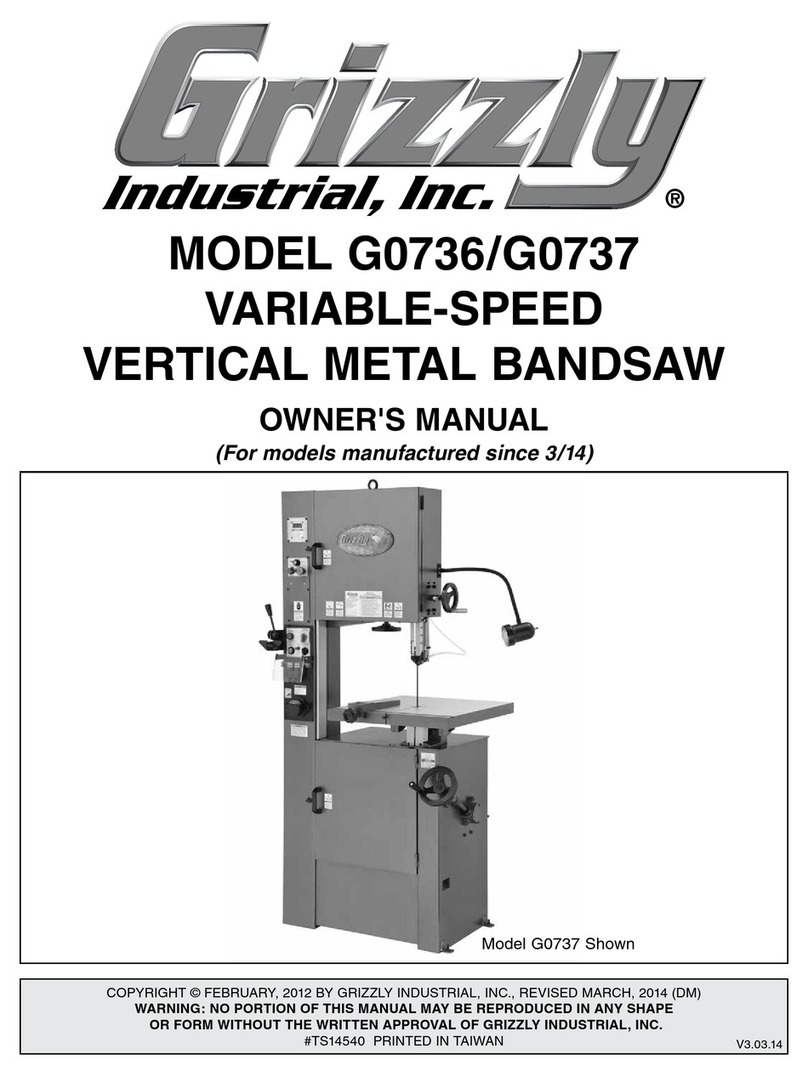 Grizzly G0736 owner's manual