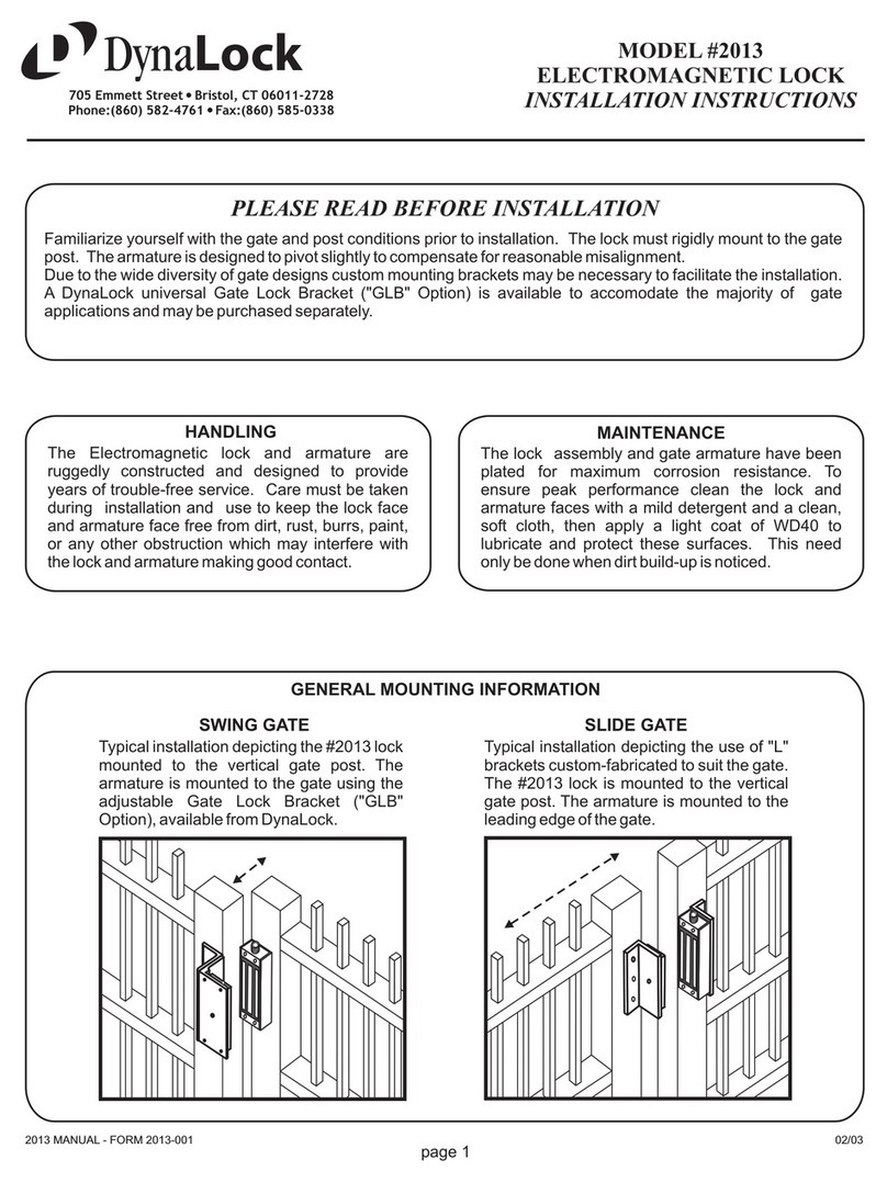 DynaLock 2013 installation instructions