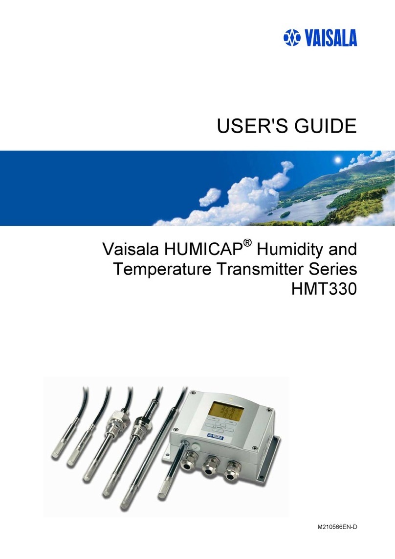 Vaisala HUMICAP HMT330 SERIES user guide