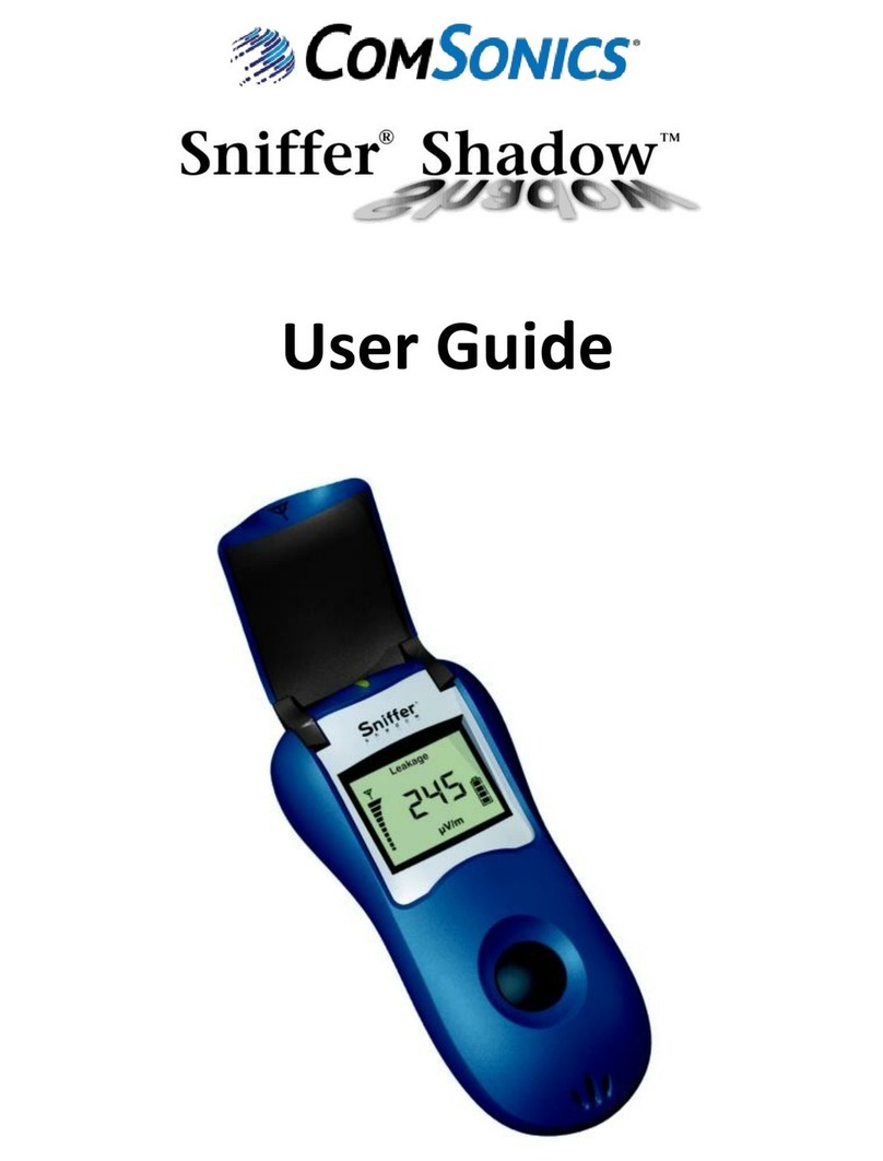 ComSonics Sniffer Shadow User manual