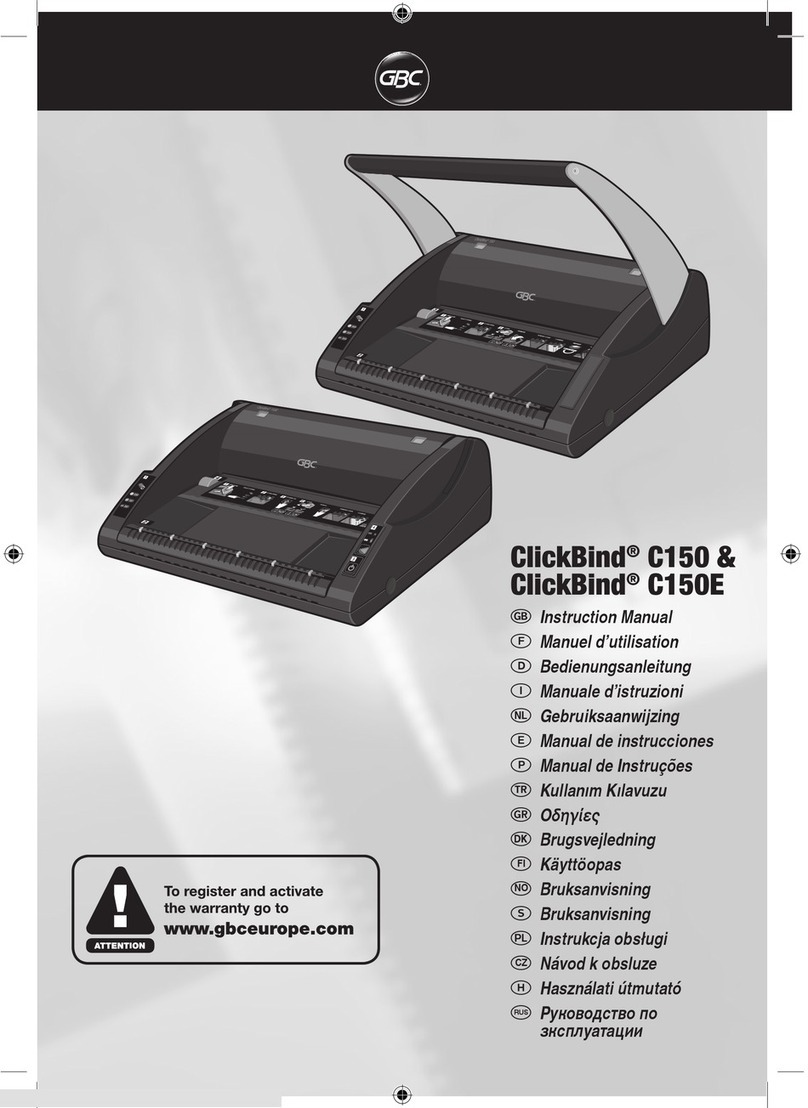 GBC ClickBind C150 User manual