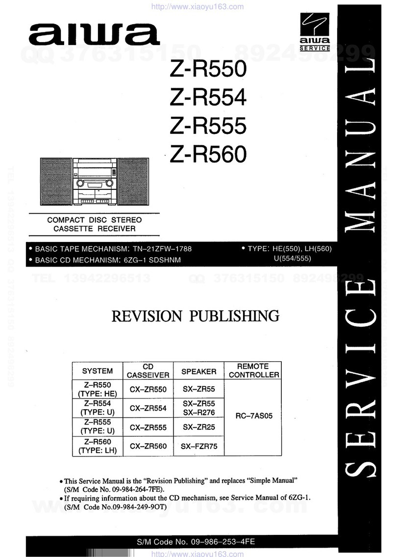 Aiwa Z-R554 User manual