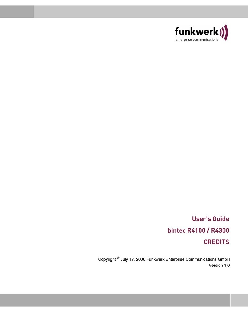 Funkwerk bintec R4100 User manual Funkwerk bintec R4100 User manual