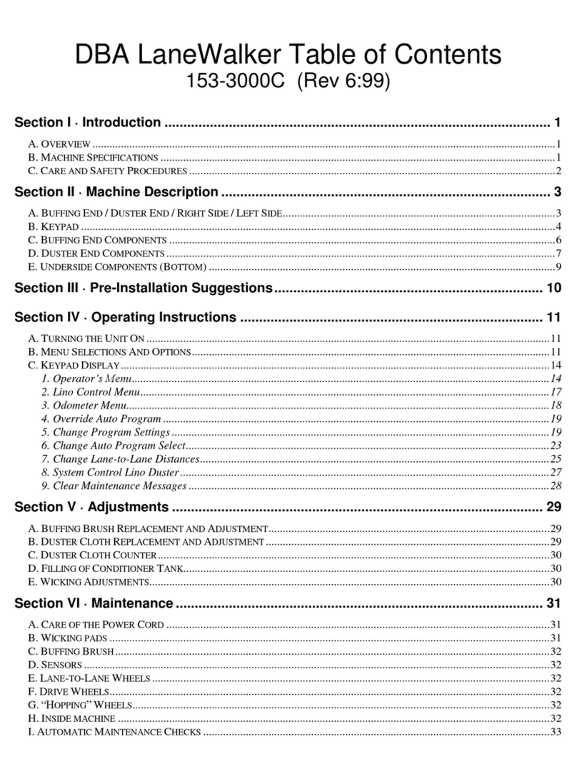 DBA LaneWalker operating manual