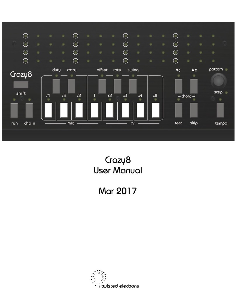 twisted electrons CRAZY8 BEATS user manual