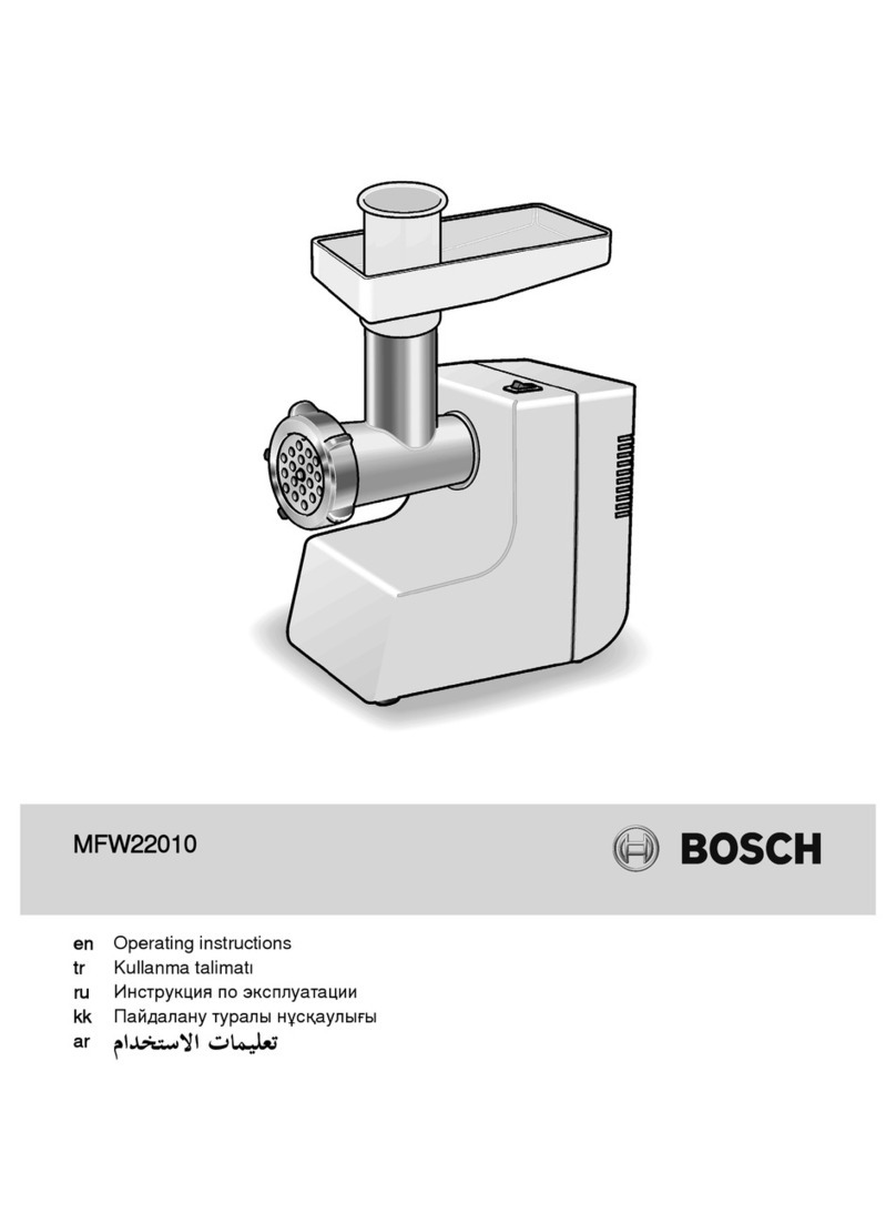 Bosch MFW22010 User manual