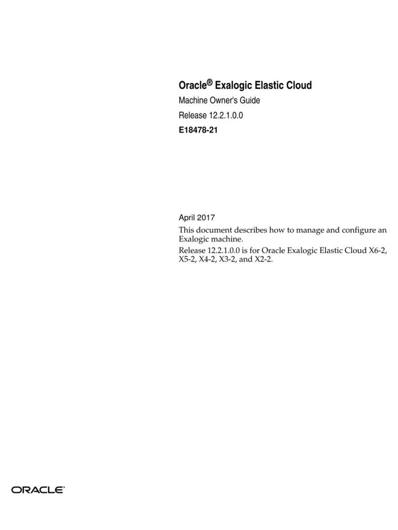 Oracle Exalogic Elastic Cloud User manual