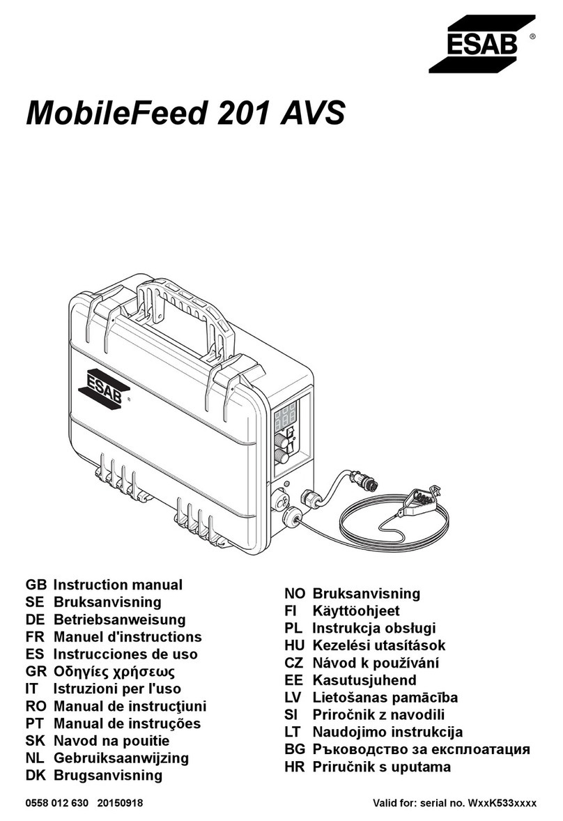 ESAB MobileFeed 201 AVS User manual