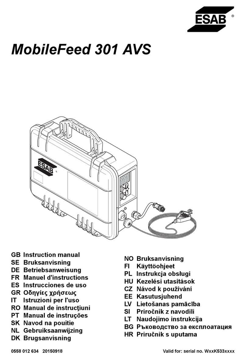ESAB MobileFeed 301 AVS User manual